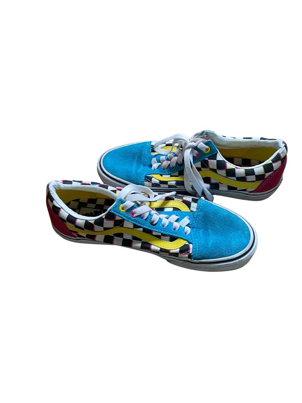 Vans Old Skool Multicolor Checkerboard Sneakers Men’s 7.5 Women’s 9